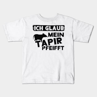 Lustiger tapir Spruch lässiger Motiv liebhaber Kids T-Shirt